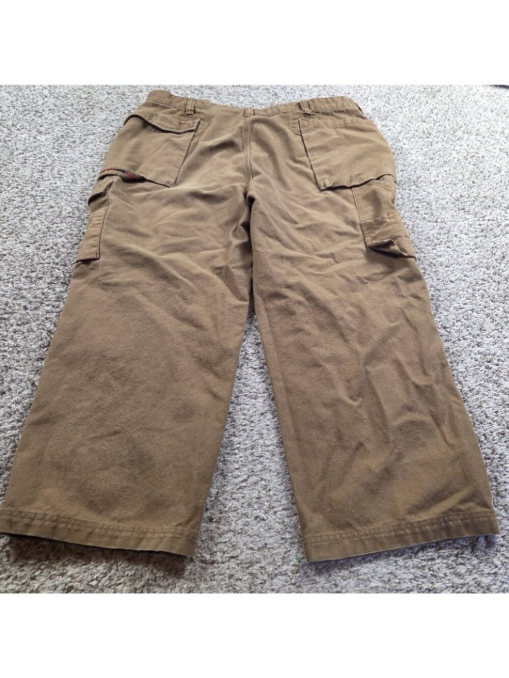 Wolverine Pants Mens 42x26 Canvas Double Knee Workwear Tan Brown Work - Picture 4 of 5